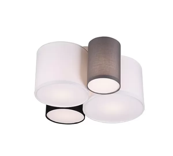 Hotel Modern 4 Light Cylindrical Ceiling Light multicolor