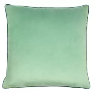 Meridian Velvet Cushion Mineral/Teal, Mineral/Teal / 55 x 55cm / Polyester Filled