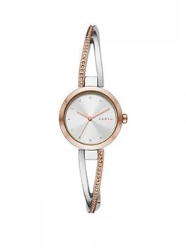 DKNY Silver and Two Tone 'Crosswalk' Fashion Watch - NY2925