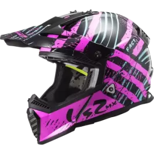 LS2 Mx437 Fast Evo Verve Black Fluo Pink S