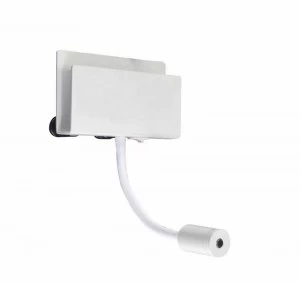 Wall Light Rectangular 2 x 3W LED 3000K, 470lm, Switched White