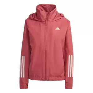 adidas BSC 3-Stripes RAIN. RDY Jacket Womens - Red