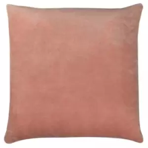 Furn Tanda Velvet Square Cushion Cover (One Size) (Pink/Ochre Yellow)