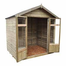 Forest Garden 7 x 5ft Oakley Overlap Summerhouse Wood