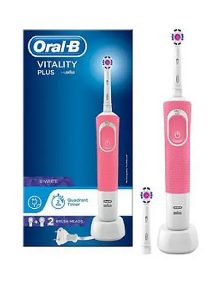 Oral B Vitality Plus White and Clean Pink Electric Toothbrush