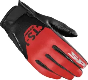 Spidi CTS-1 Ladies Motorcycle Gloves, black-red, Size M for Women, black-red, Size M for Women