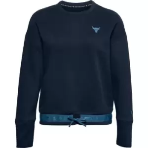 Under Armour Project Rock Fleece Sweatshirt Womens - Blue