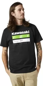 FOX Kawi Stripes SS Premium T-Shirt, black, Size L, black, Size L