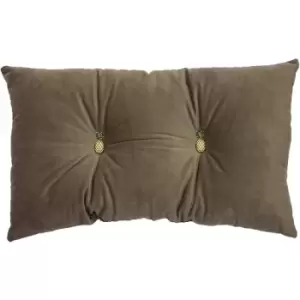 Paoletti Pineapple Filled Cushion (One Size) (Grey) - Grey