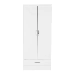 Nevada Double Wardrobe White