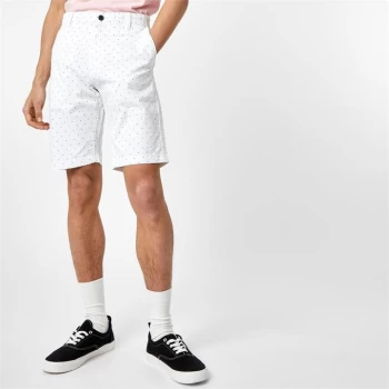 Jack Wills Polka Dot Chino Shorts - White