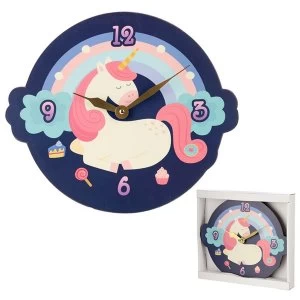 Sweet Dream Unicorn Shaped Wall Clock