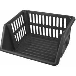 Large Stackable Storage Basket Kitchen Fruit Vegetable Stacking Container Box - Black