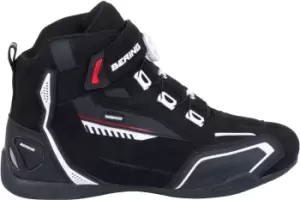 Bering Walter Waterproof Motorcycle Shoes, black-white-red, Size 42, black-white-red, Size 42