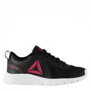 Reebok ReeRush Child Girls Trainers - Black/Pink/Wht