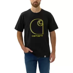 Carhartt Mens C Graphic Relaxed Fit Short Sleeve T Shirt L - Chest 42-44' (107-112cm)