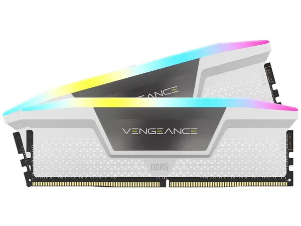 Corsair Vengeance RGB 32GB Kit (2 x 16GB) 6000MHz CL36 Memory - White - CMH32GX5M2B6000C36W