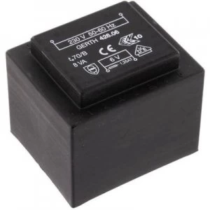 PCB mount transformer 1 x 230 V 2 x 4.5 V AC 8 VA 888 mA