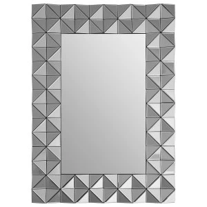 Premier Housewares Soho 3D Wall Mirror - Smoked Glass