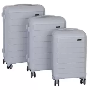 Linea Monza Hardcase Silver Suitcase