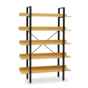 Premier Housewares Laxton 5 Tier Shelf Unit, Yellow