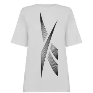 Reebok Graphic T Shirt Ladies - White