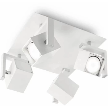 Ideal Lux Lighting - Ideal Lux Mouse - 4 Light Ceiling Light White