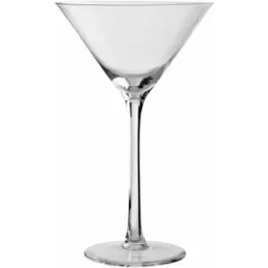 Premier Housewares - Long Stem Frosted Deco Set of Martini Glasses White Whiskey Drinking Glasses For Bar Top And Kitchen Glass For Daily Use w12 x