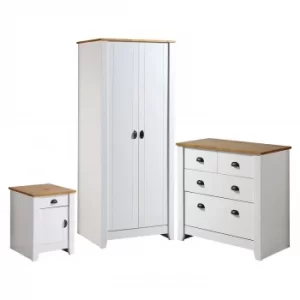 Ludlow White Bedroom Trio Set