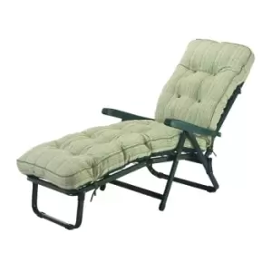 Glendale Deluxe Cotswold Stripe Sunbed - Green