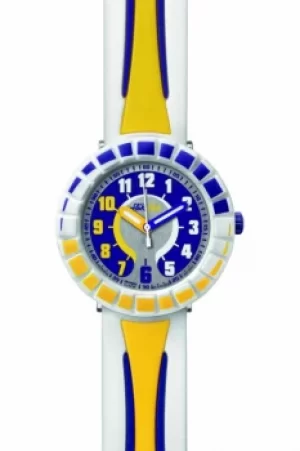 Childrens Flik Flak All Around Yellow Purple Watch FCSP010