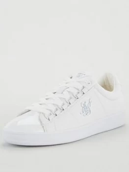 Siksilk Prestige Low Trainer Suede, White, Size 8, Men