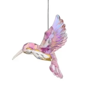 Festive Acr Hmmng Bird 24 - Pink