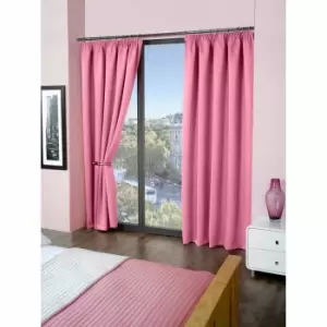 Emma Barclay Blackout Pencil Pleat Curtains Cali 46 X 72" Pink