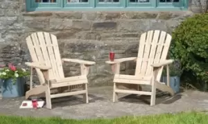 Wooden Adirondack Garden Chair: One