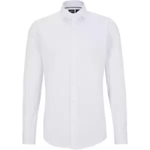 Boss Boss Plain Hank Long Sleeve Shirt - White