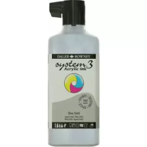 Daler-Rowney System3 Ink 180ml Silver Imit