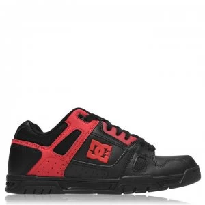 DC Stag Mens Trainers - Black/Red