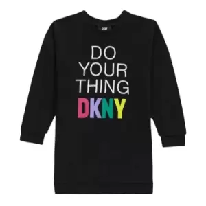 DKNY Logo Sweater Dress - Black