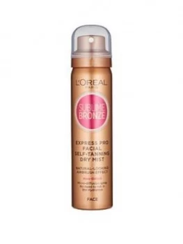 LOreal Paris Sublime Bronze Self Tan Express Mist Spray Face 75ml One Colour, Women