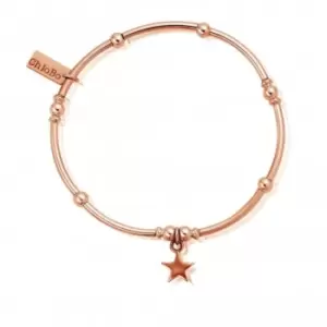 ChloBo Rose Gold Mini Noodle Ball Star Bracelet RBMNB802