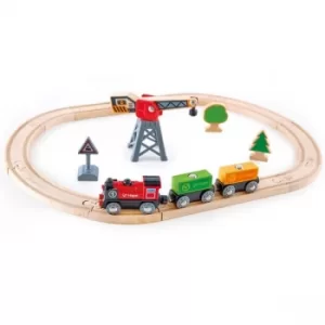 Hape Cargo Delivery Loop Playset