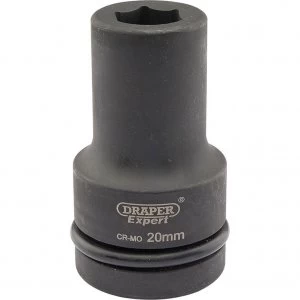 Draper Expert 1" Drive Deep Hexagon Impact Socket Metric 1" 20mm