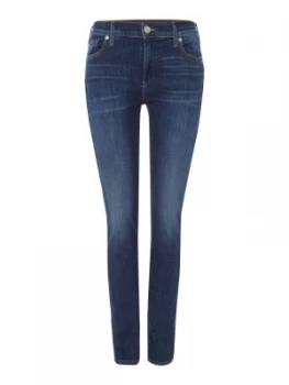 True Religion Halle mid rise super skinny in worn vintage Denim Mid Wash