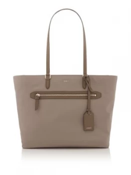 DKNY Casey nylon large tote Neutral