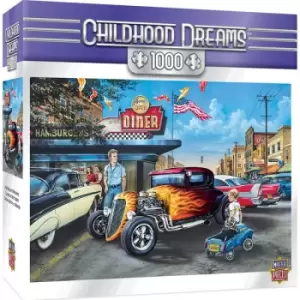 Masterpieces Puzzle Childhood Dreams Hot Rods and Milkshakes Puzzle 1000 piece jigsaw puzzle