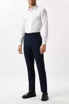 Mens Slim Fit Navy Twill Suit Trouser