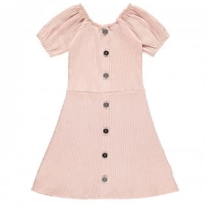 Firetrap Rib Dress Junior Girls - Lotus Pink