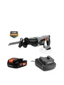 Daewoo U-Force Series Battery Operated 18V Reciprocal Saw (2Mah Battery & Charger Included)