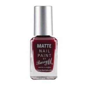 Barry M Matte Nail Paint Burgundy Crush Red